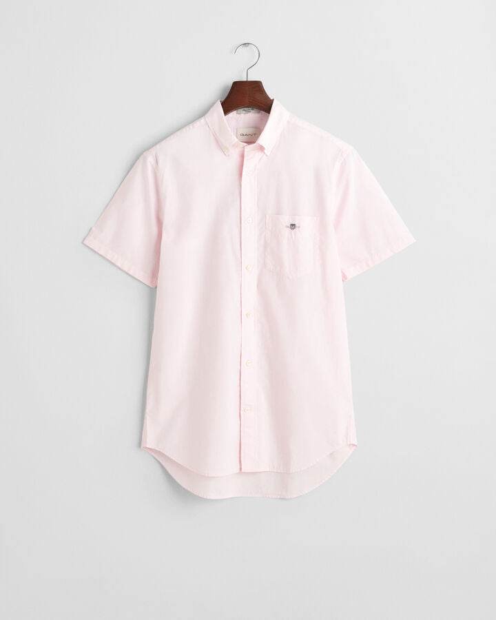 Gant Regular Fit Classic Poplin Short Sleeve Shirt - Light Pink time__1732286107__202501-3000101-662-flat-fv-1