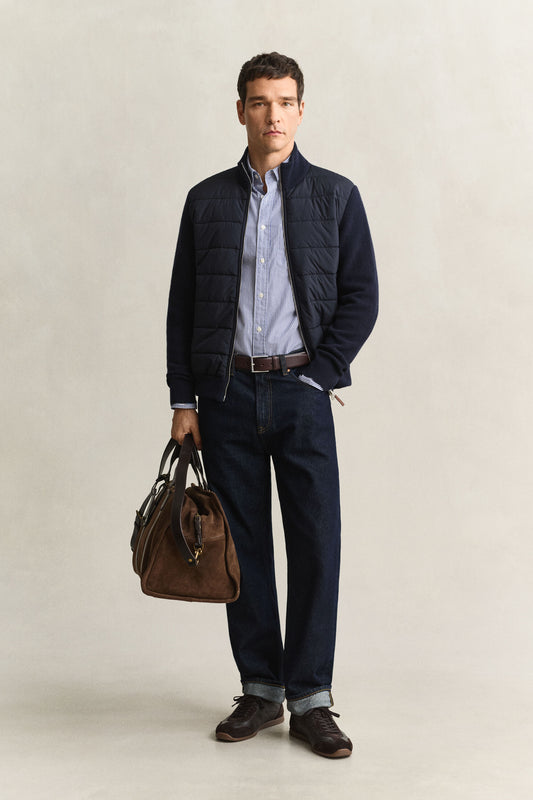 GANT Hybrid Zip Cardigan - Evening Blue time__1775744120__202602-8030308-433-look-fv-1