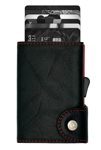 C-secure Wallet - Black Nero Red wallet-C-secure_BlackEmbossed_redeholder