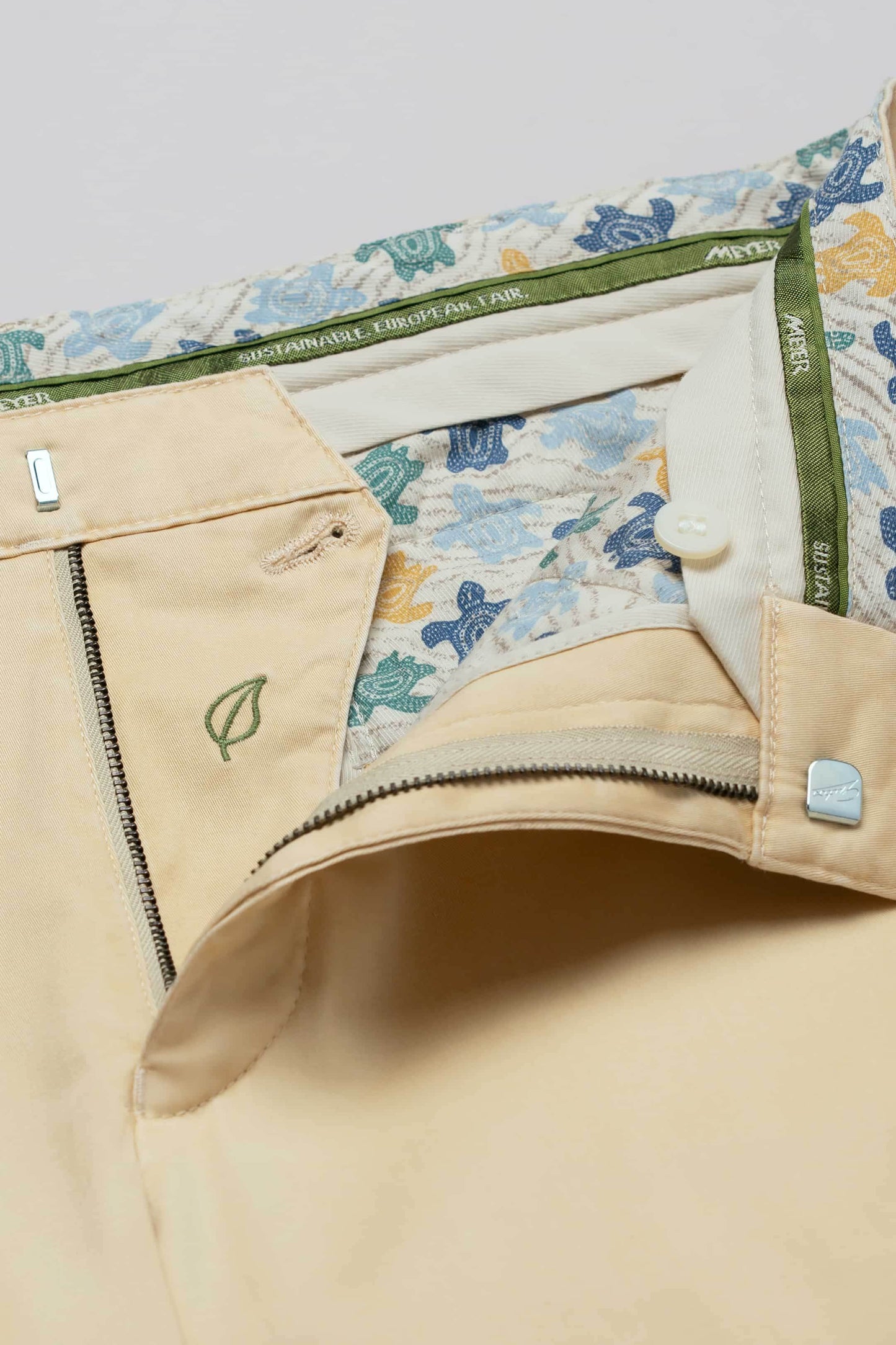 Meyer 223 Oslo Cotton Trousers 1-5054/32 - Beige 1-5054-32-5