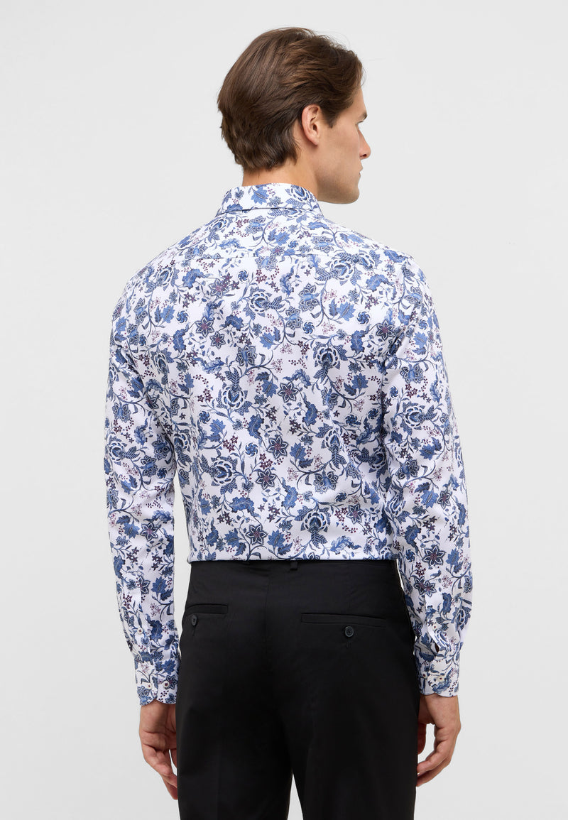 Eterna SLIM FIT Shirt 1021/17 F171 - Denim Printed 1021_F17117-4