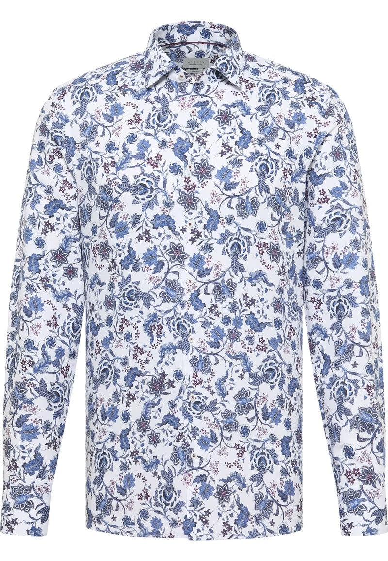 Eterna SLIM FIT Shirt 1021/17 F171 - Denim Printed 1021_F17117-6