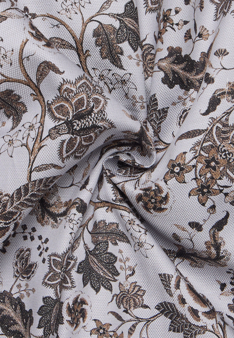 Eterna Slim Fit Shirt 1021/31 F171 - Silver Printed 1021_F17131-2