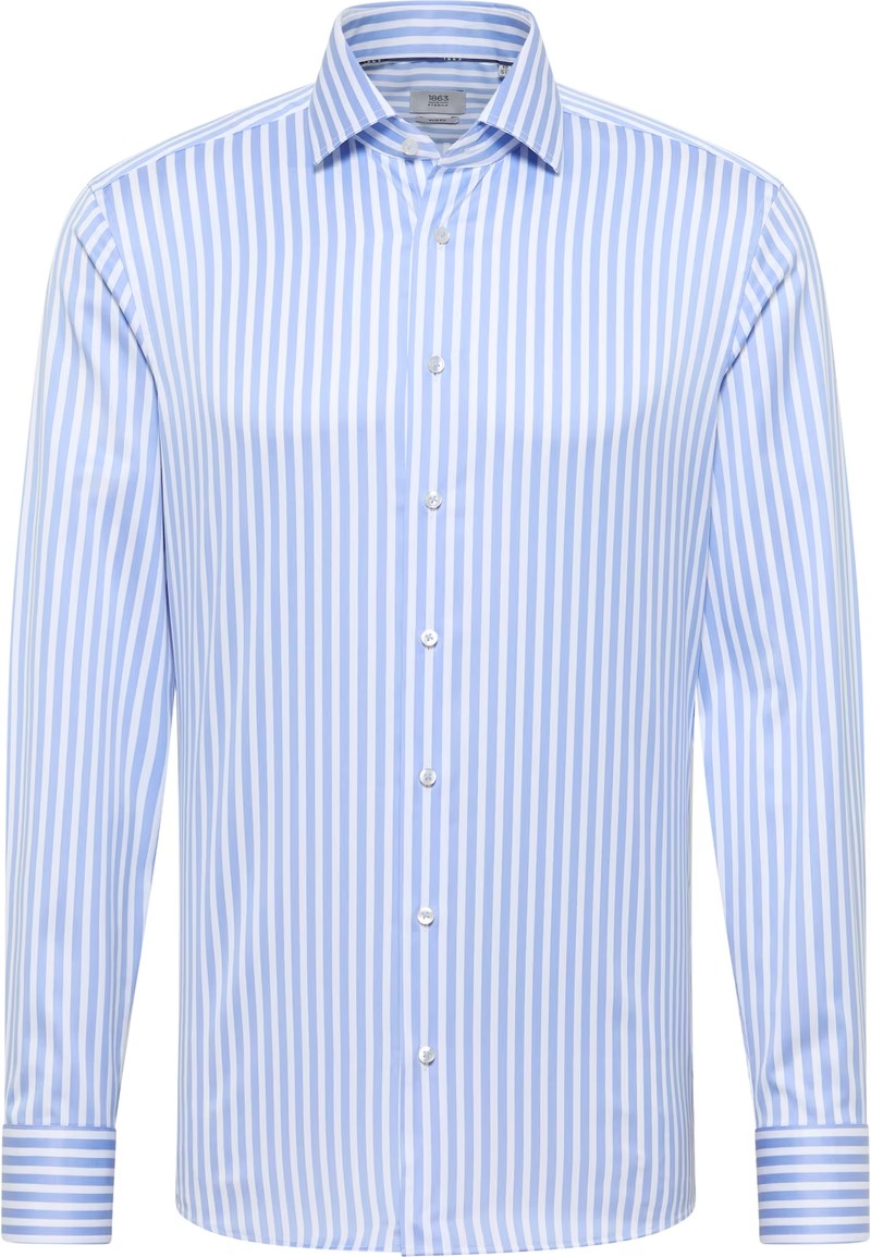 Eterna Slim Fit Shirt 1029/11 X669 - Light Blue Striped 1029_F66919-11-6