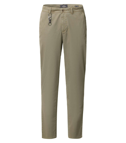 Casa Moda Chris chino trousers in Four Leaf Clover green, front view — Ryle Menswear, Tralee