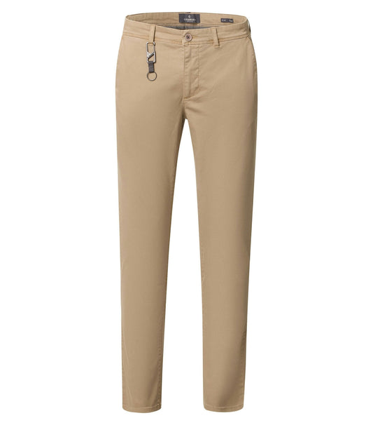 Casa Moda Chris chino trousers in Tiger's Eye beige, front view — Ryle Menswear, Tralee