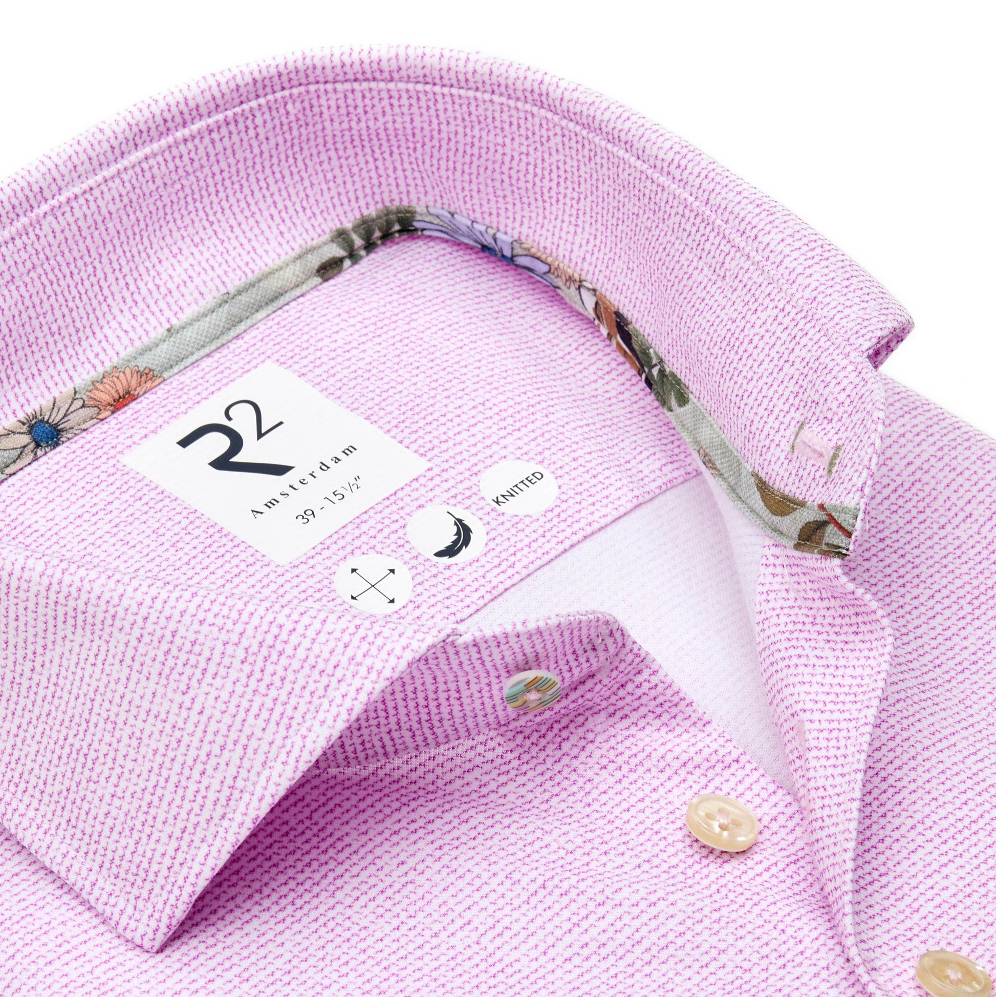 R2 Amsterdam Knitted Long Sleeve Shirt 128.wsp.002 - PINK 128.WSP.002_087_2