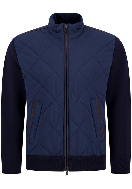 Paul & Shark Quilted Hybrid Knit Blouson – Navy Blue 15311220050-1
