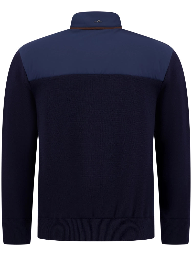 Paul & Shark Quilted Hybrid Knit Blouson – Navy Blue 15311220050-3
