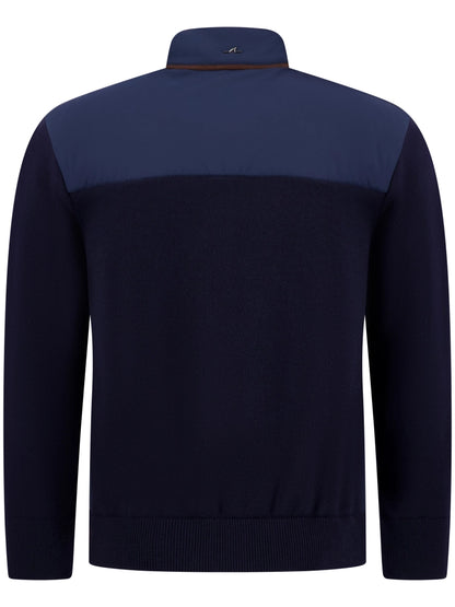 Paul & Shark Quilted Hybrid Knit Blouson – Navy Blue 15311220050-3