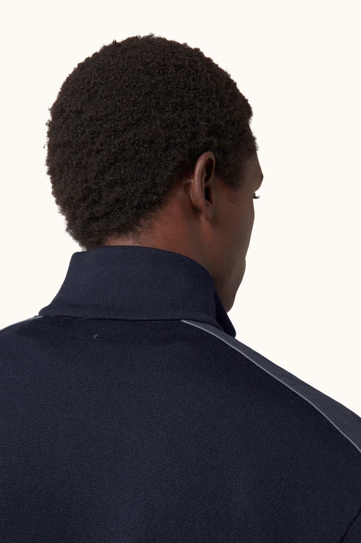 Paul & Shark Wool Half-Zip Sweater with Typhoon Details - Blue 16311153-050-ad2