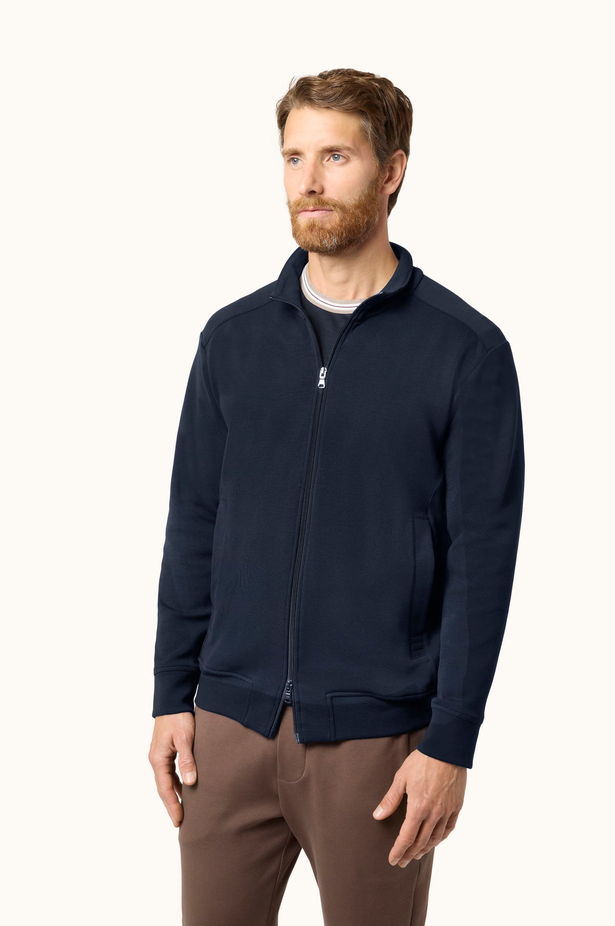 Paul & Shark Active Fleece Zip-Up Sweatshirt - Blue 16311809-050-af