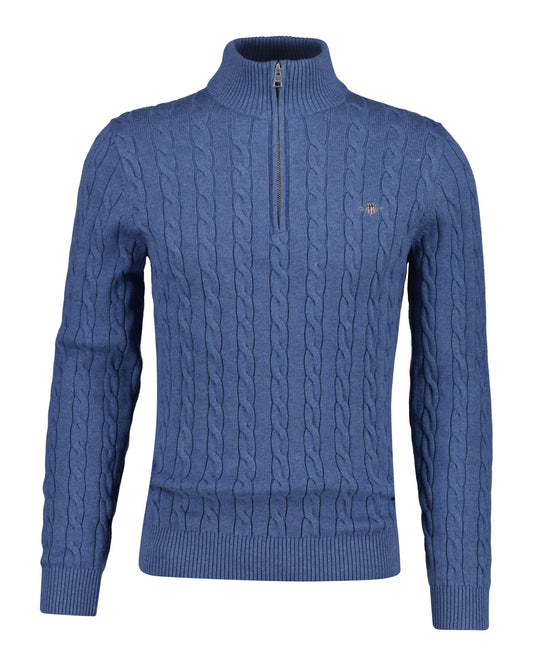 Gant Cable Knit Half-Zip Sweater 1773334067_587_018869_DENIM