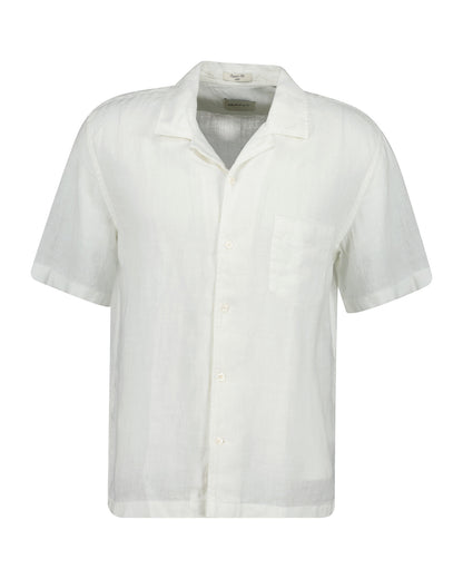 Gant Short Sleeve Linen Shirt 1774621943_3305_019044_WHITE_alternate