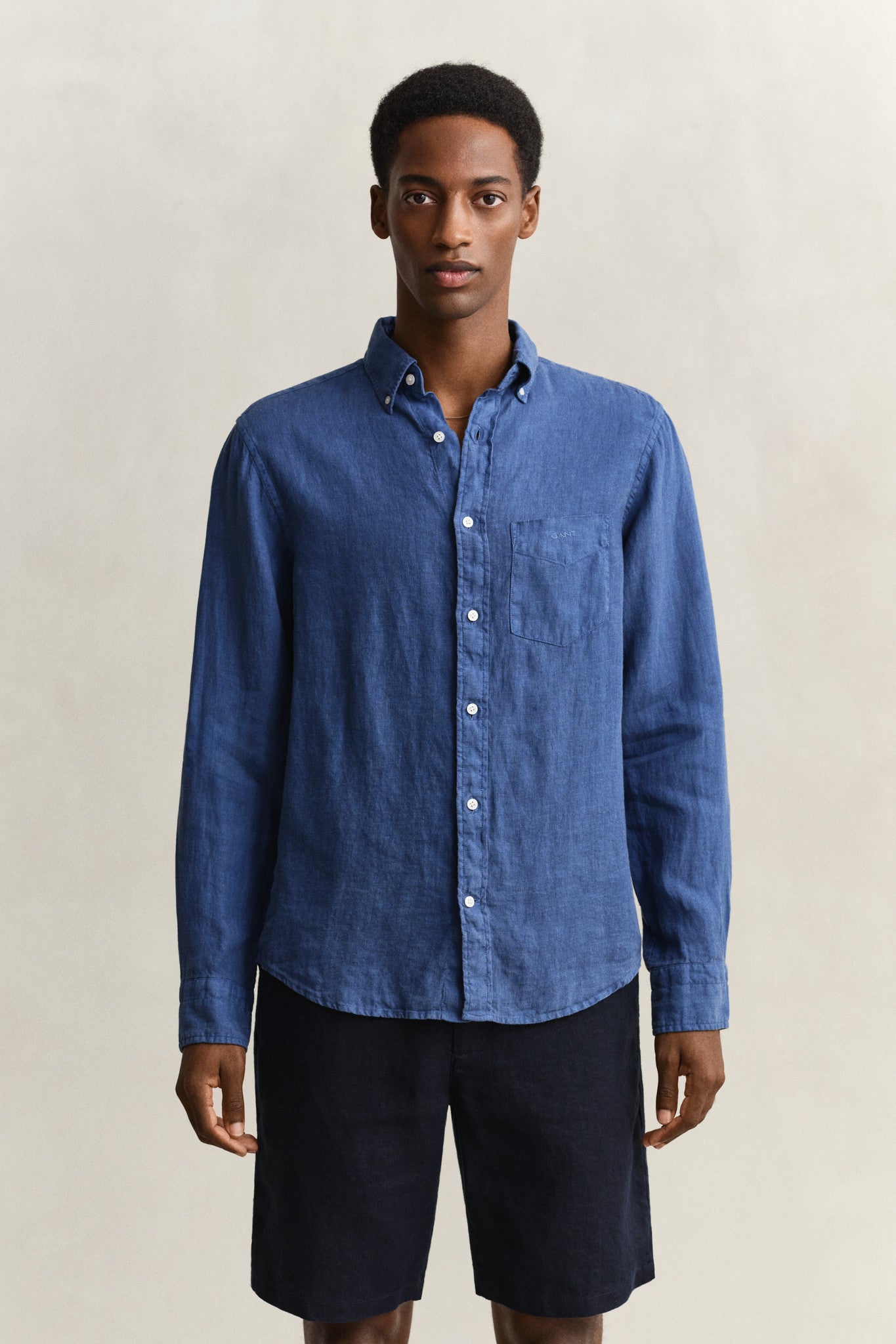 Gant Reg GMNT Dyed Linen Shirt 1774625053_3_019042_VINTAGE_BLUE_alternate