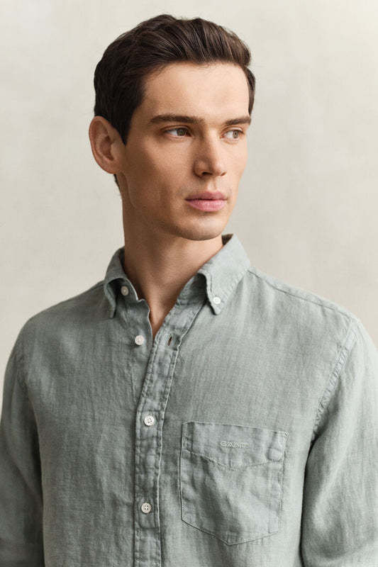 Gant Reg GMNT Dyed Linen Shirt 1774625464_1185_019041_GREEN