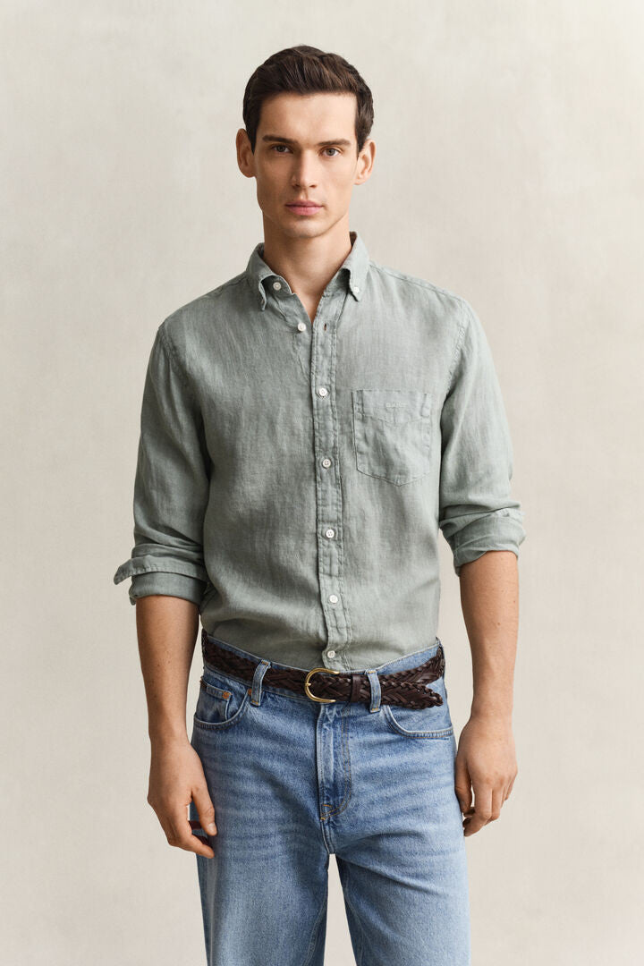 Gant Reg GMNT Dyed Linen Shirt 1774625507_3962_019041_GREEN_alternate