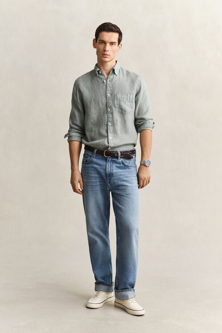 Gant Reg GMNT Dyed Linen Shirt 1774625508_1135_019041_GREEN_alternate
