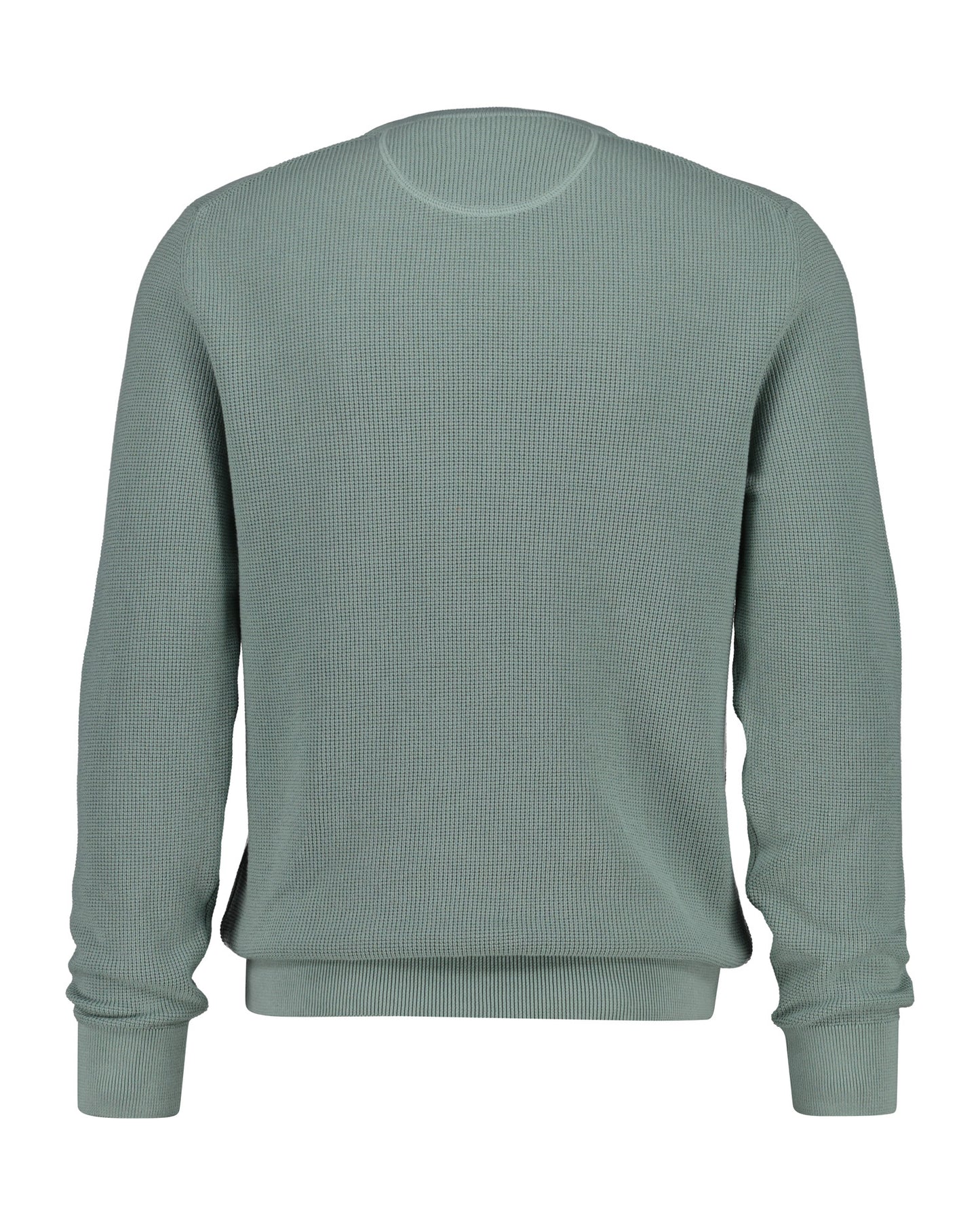 Gant Micro-Textured Cotton Crew Neck Jumper 1774627453_3025_018913_GREEN_alternate