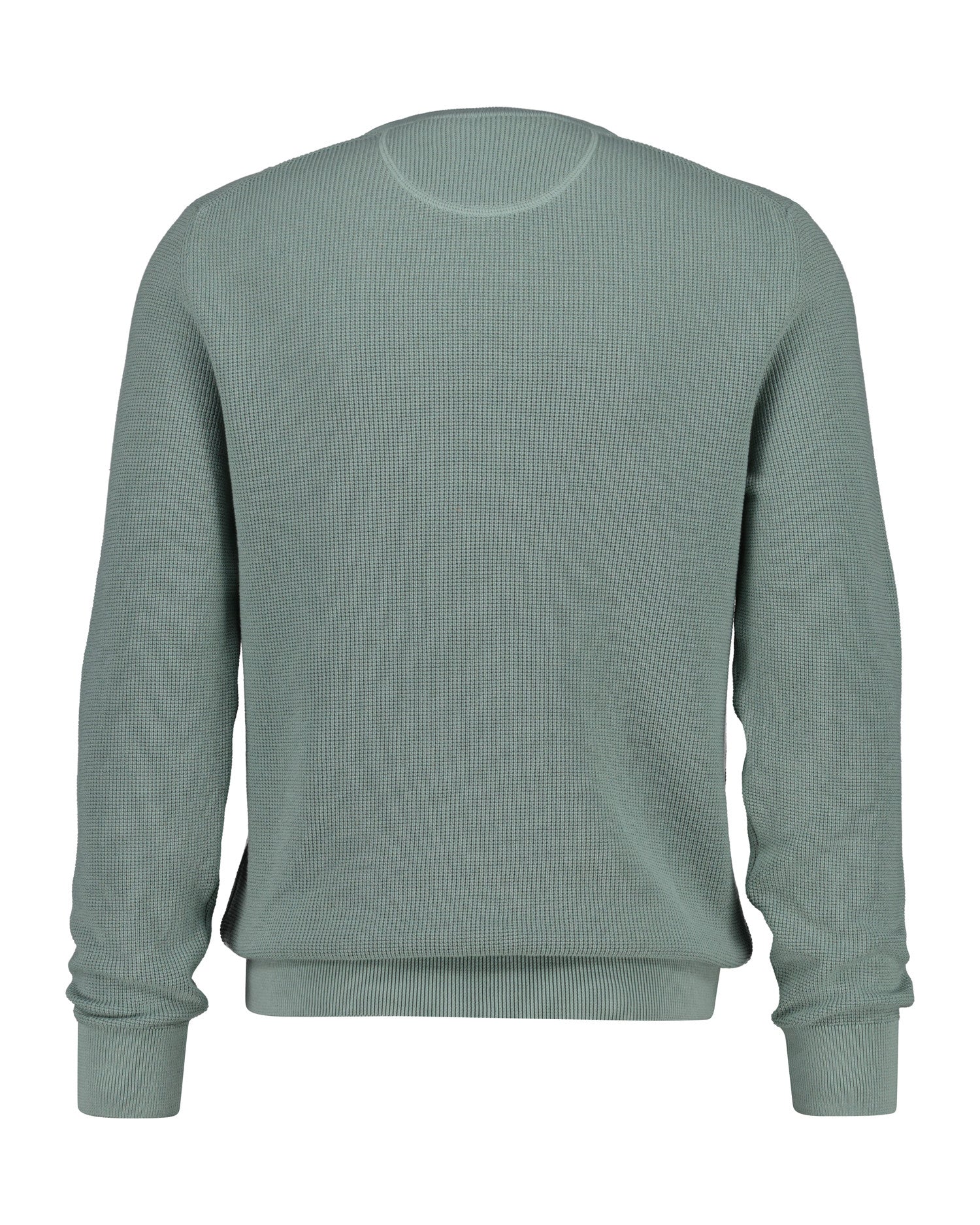 Gant Micro-Textured Cotton Crew Neck Jumper 1774627453_3025_018913_GREEN_alternate