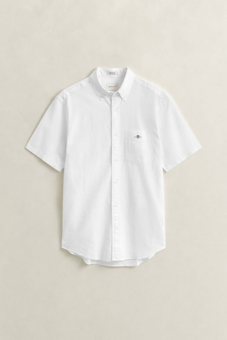 Gant Reg Cotton Linen Short Sleeve Shirt 1774629277_3903_018910_WHITE_alternate