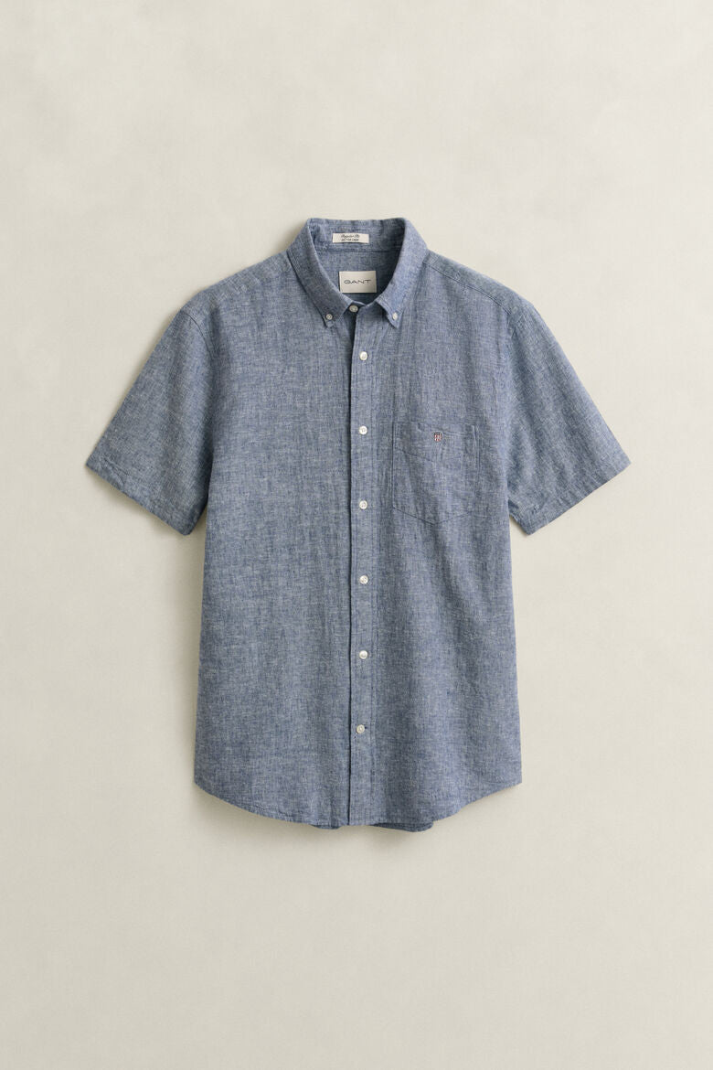 Gant Reg Cotton Linen Short Sleeve Shirt 1774629485_1418_018909_VINTAGE_BLUE_alternate