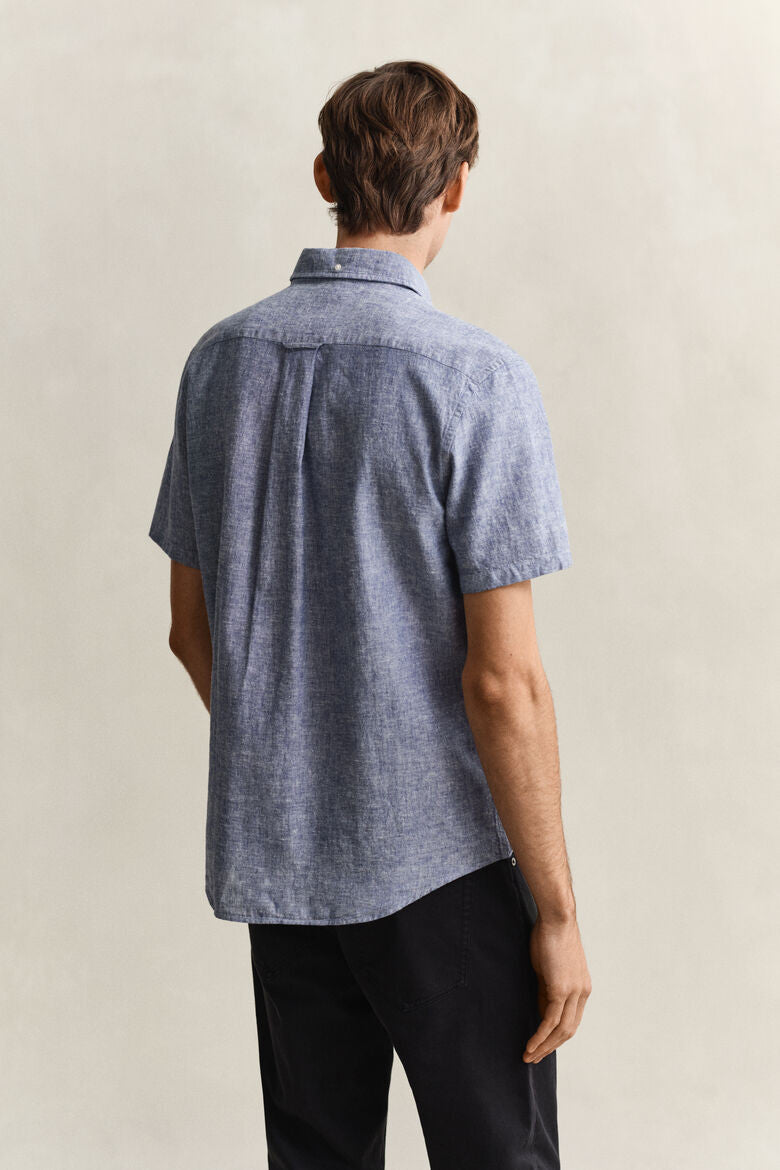 Gant Reg Cotton Linen Short Sleeve Shirt 1774629485_4789_018909_VINTAGE_BLUE_alternate