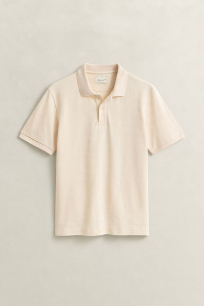 Gant Texture Stripe Short Sleeve Polo 1774630358_4203_018906_CREAM_alternate