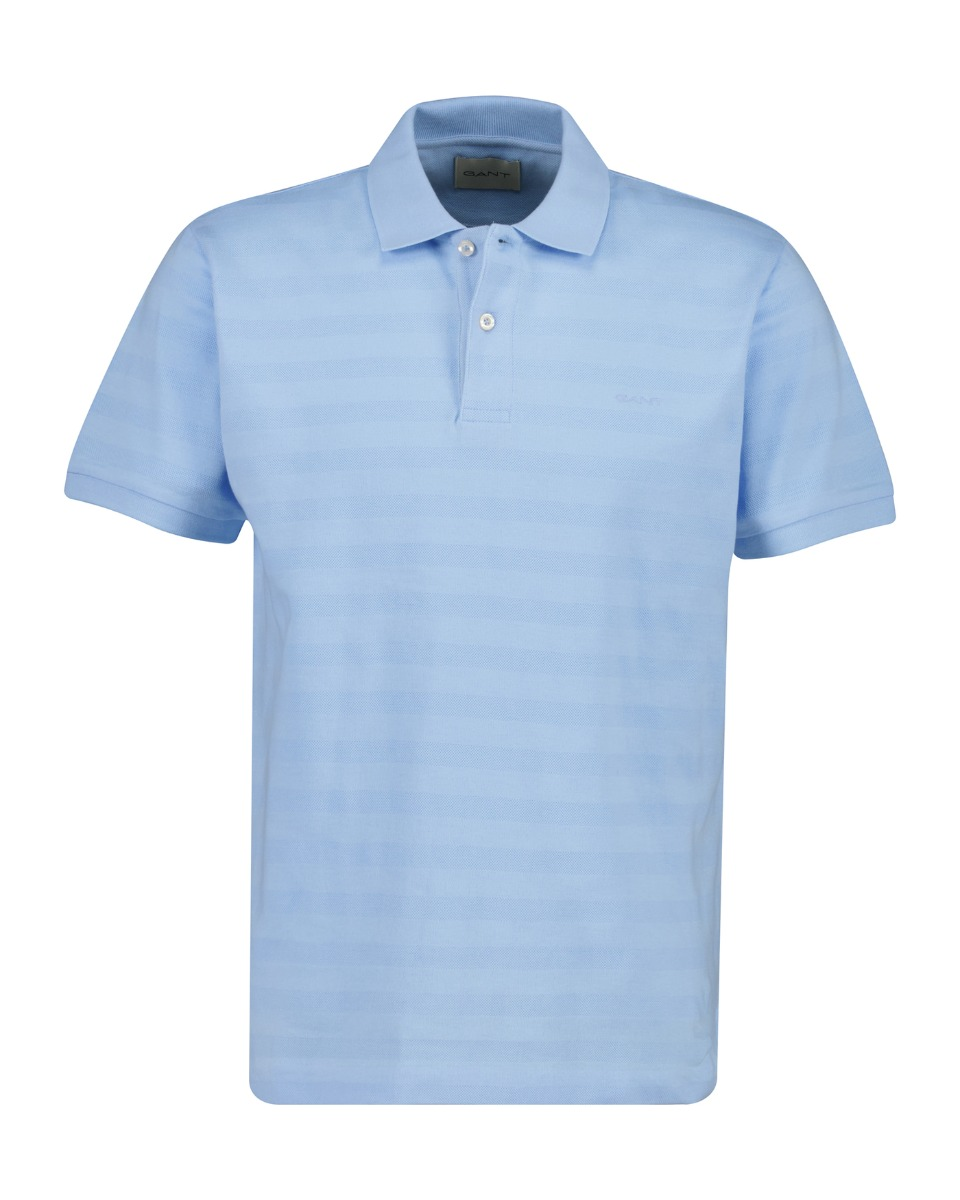 Gant Texture Stripe Short Sleeved Polo 1774630661_5435_018905_SKY