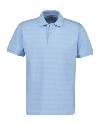 Gant Texture Stripe Short Sleeved Polo 1774630661_5435_018905_SKY