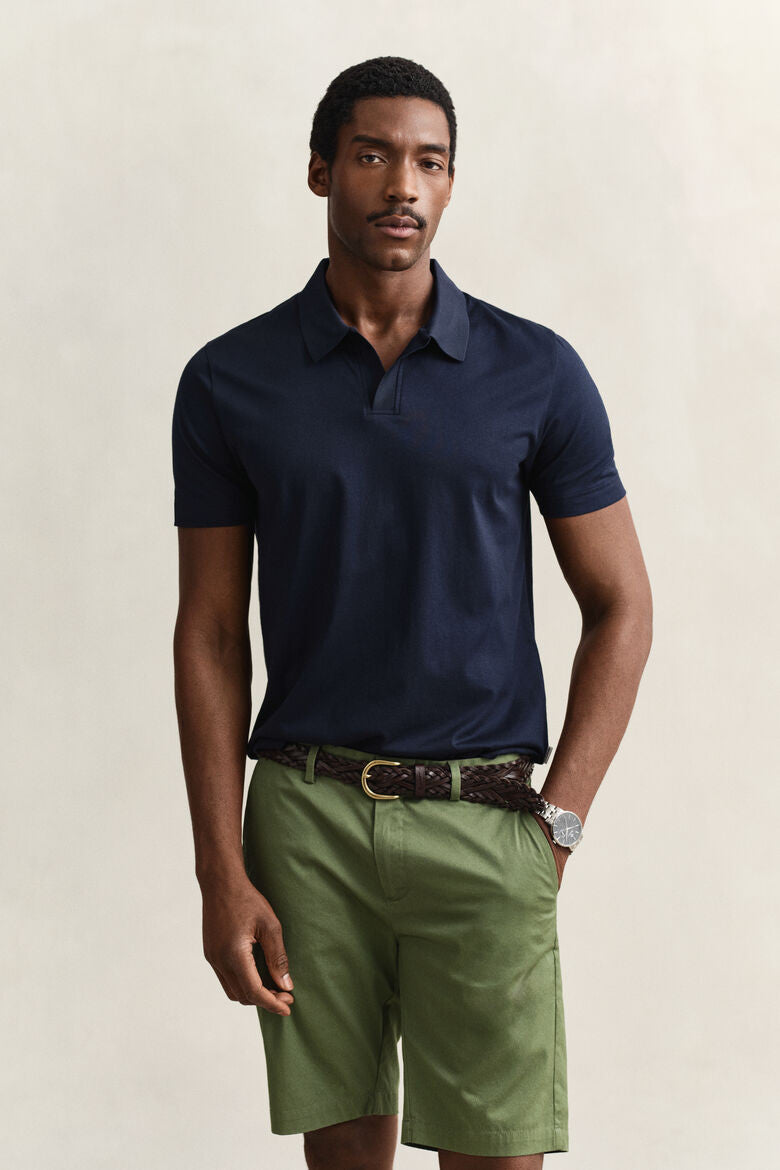 Gant Pima Short Sleeve Polo 1775640714_8638_019192_EVENING_BLUE