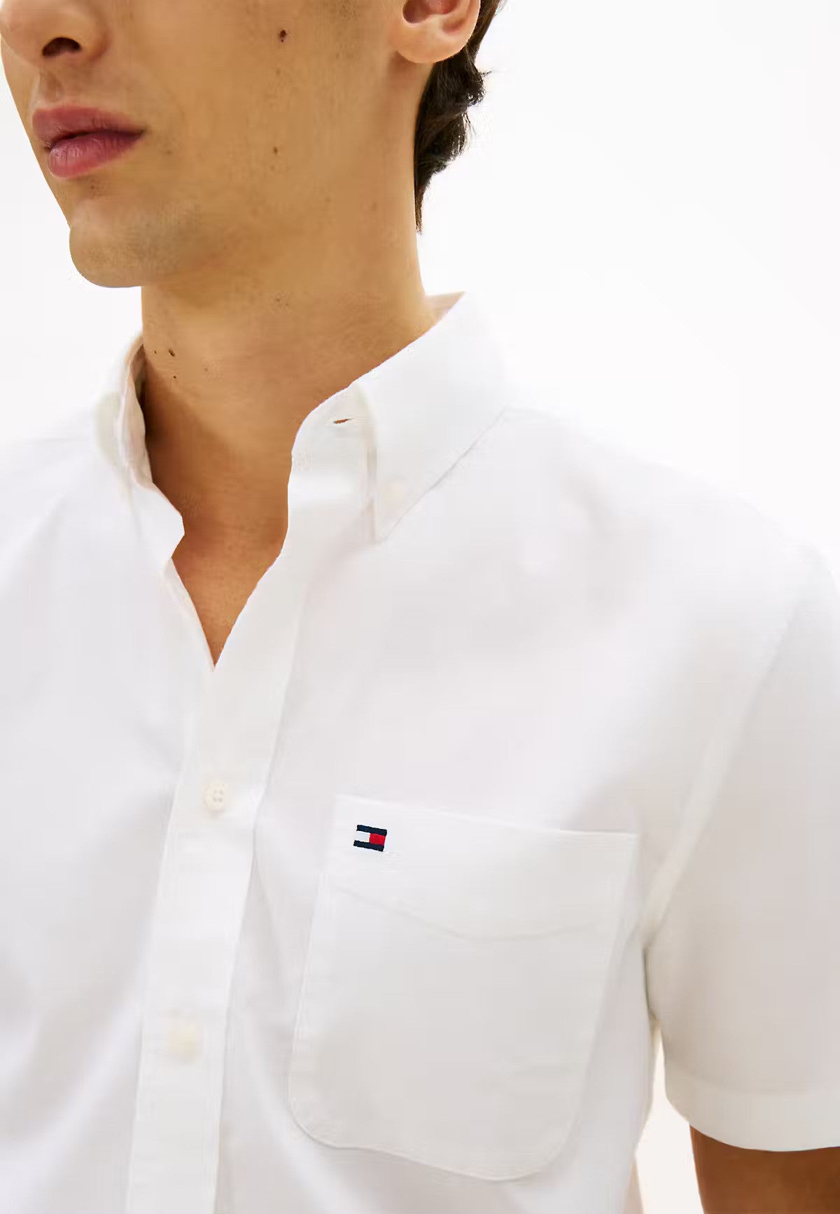 Tommy Hilfiger Regular Fit Short Sleeved Oxford Shirt 1776004369_8419_019217_WHITE_alternate