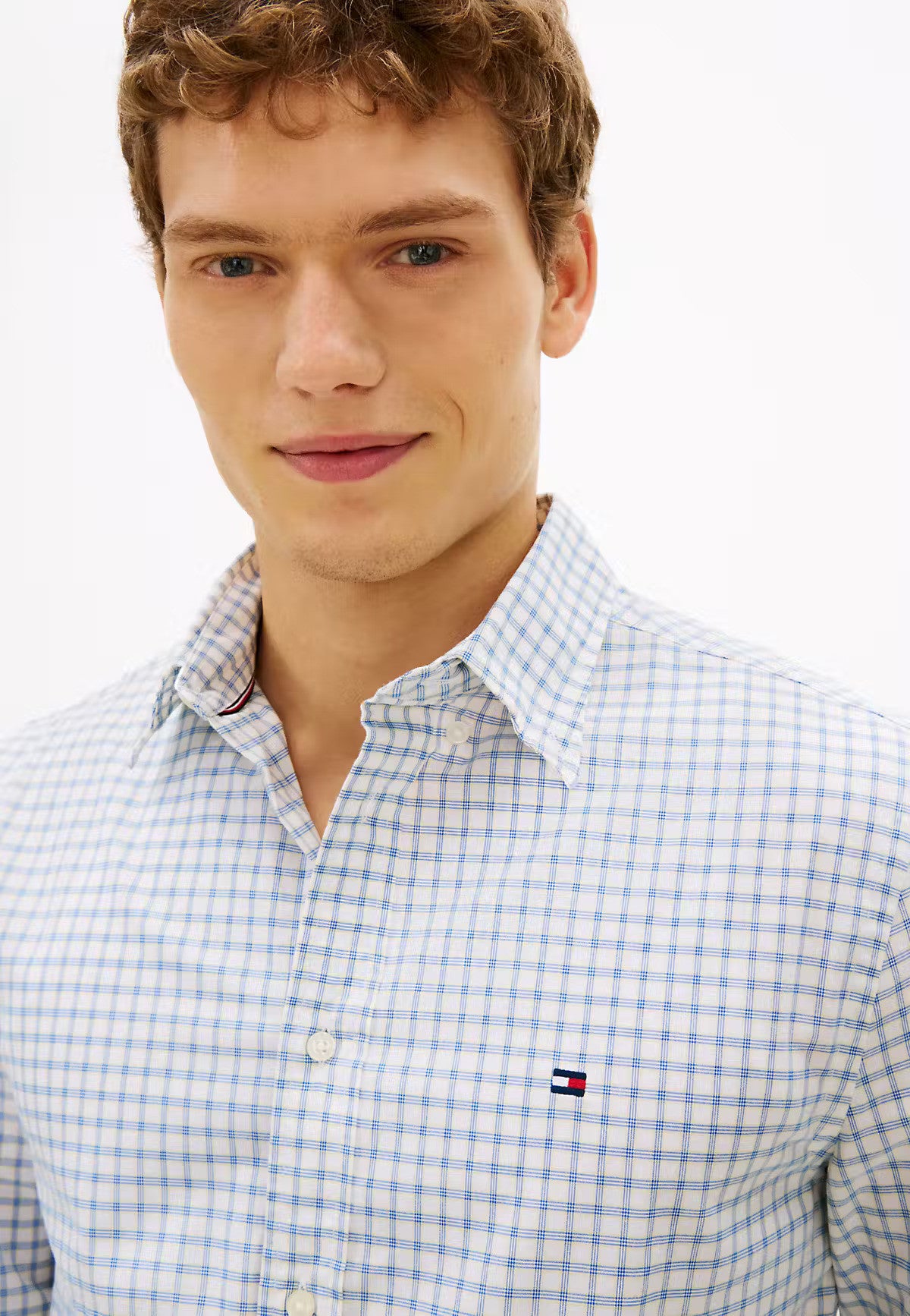 Tommy Hilfiger Regular Fit Check Poplin Shirt 1776007193_3168_019216_WHITEBLUE_alternate