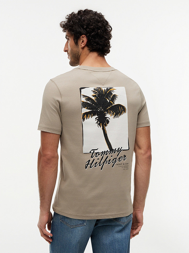 Tommy Hilfiger Palm Photo Print T-Shirt 1776249532_3671_019213_STONE_alternate