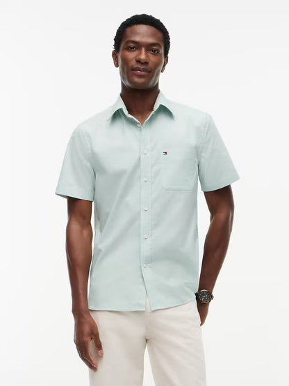 Tommy Hilfiger Regular Fit Short Sleeved Oxford Shirt XL 1776344514_0553_019205_MINT