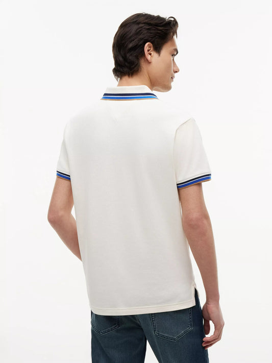 Premium Organic Cotton Contrast Polo – Summer 26 - WH 1778140891_1836_019291_WHITE_alternate