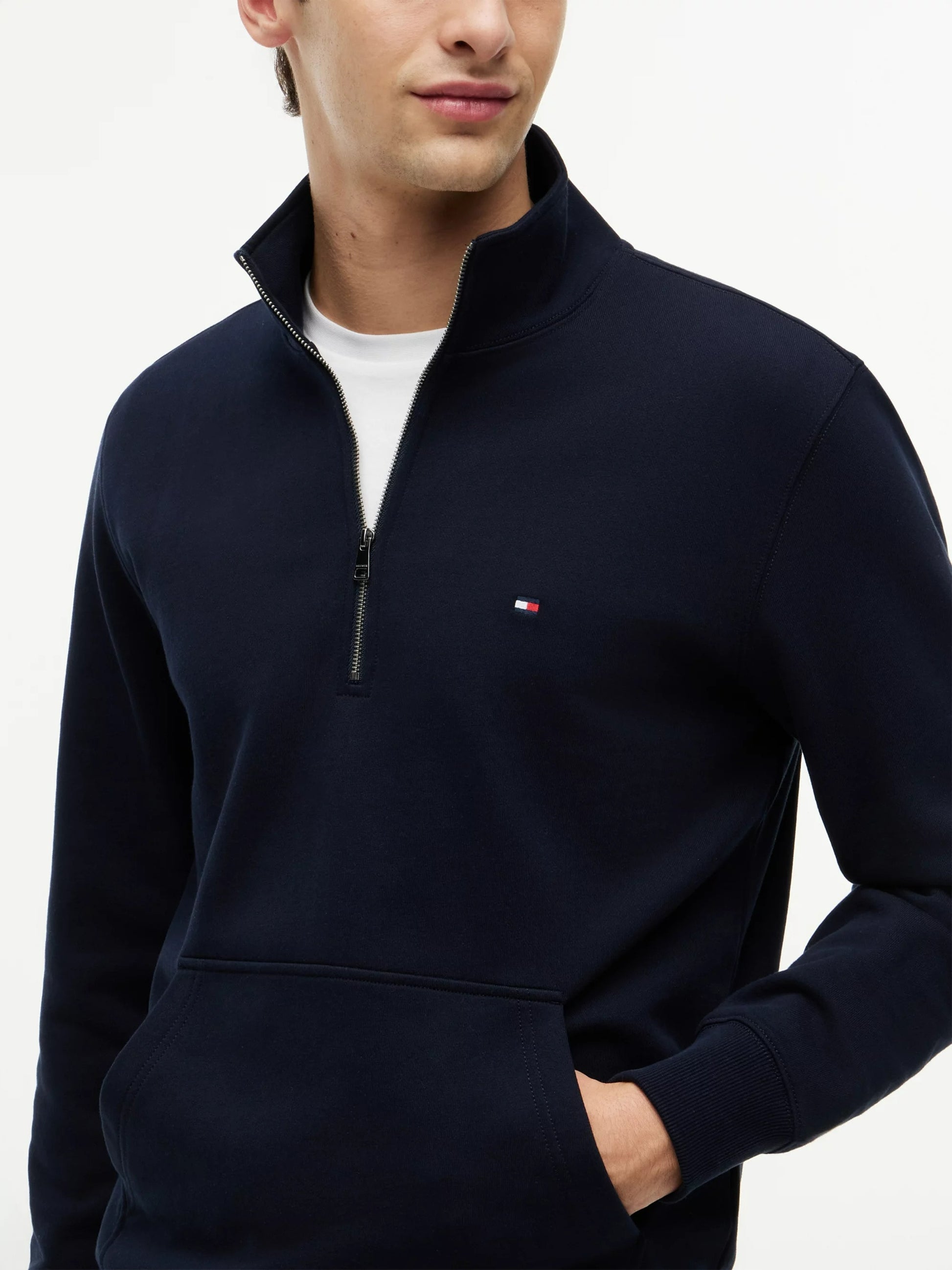 Essential Heritage 1/4 Zip Terry Knit – Elevated Essentials BL 1778142614_9915_019296_BLACK