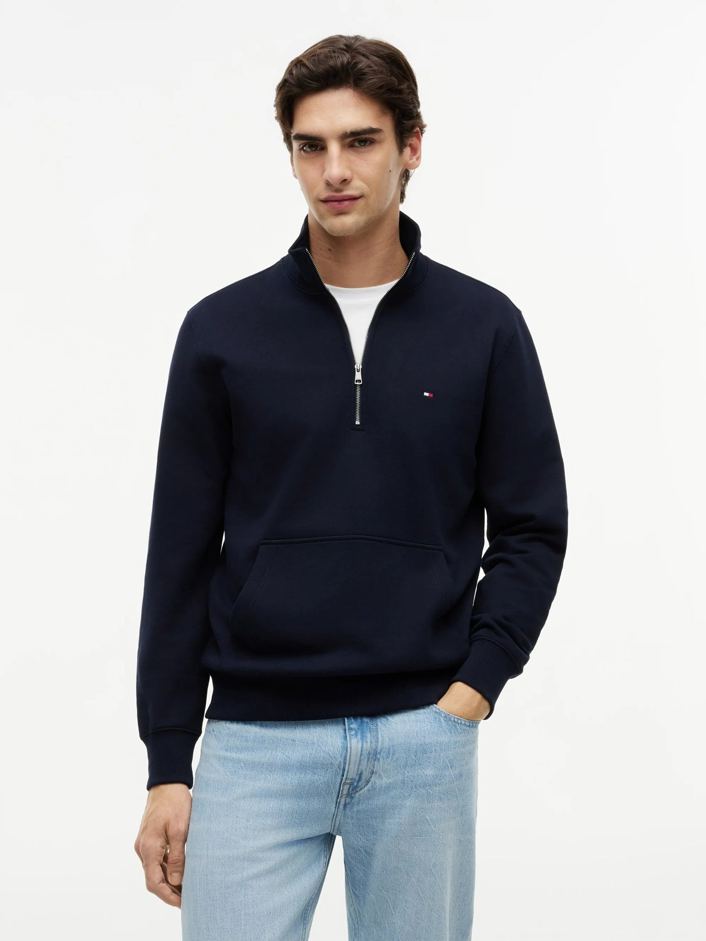 Essential Heritage 1/4 Zip Terry Knit – Elevated Essentials BL 1778142627_3192_019296_BLACK_alternate