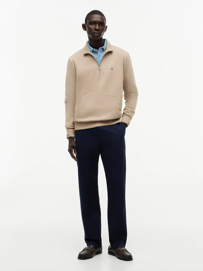 Essential 1/4 Zip Terry Knit in Heather Grey – Elevated Essentials BK 1778142870_9497_019297_BATIQUE_KHAK_alternate
