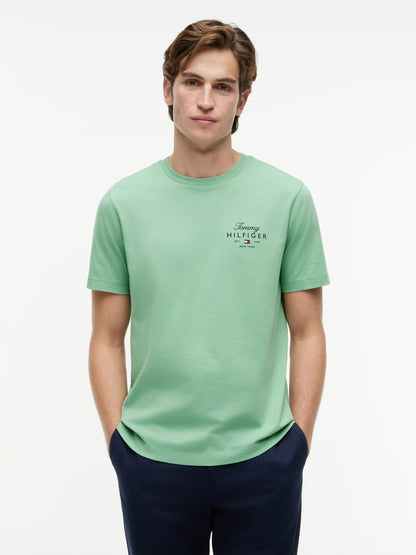 Script Stack Logo T-Shirt – 100% Regenerative Cotton GRE 26 1778143793_831_019300_GREEN