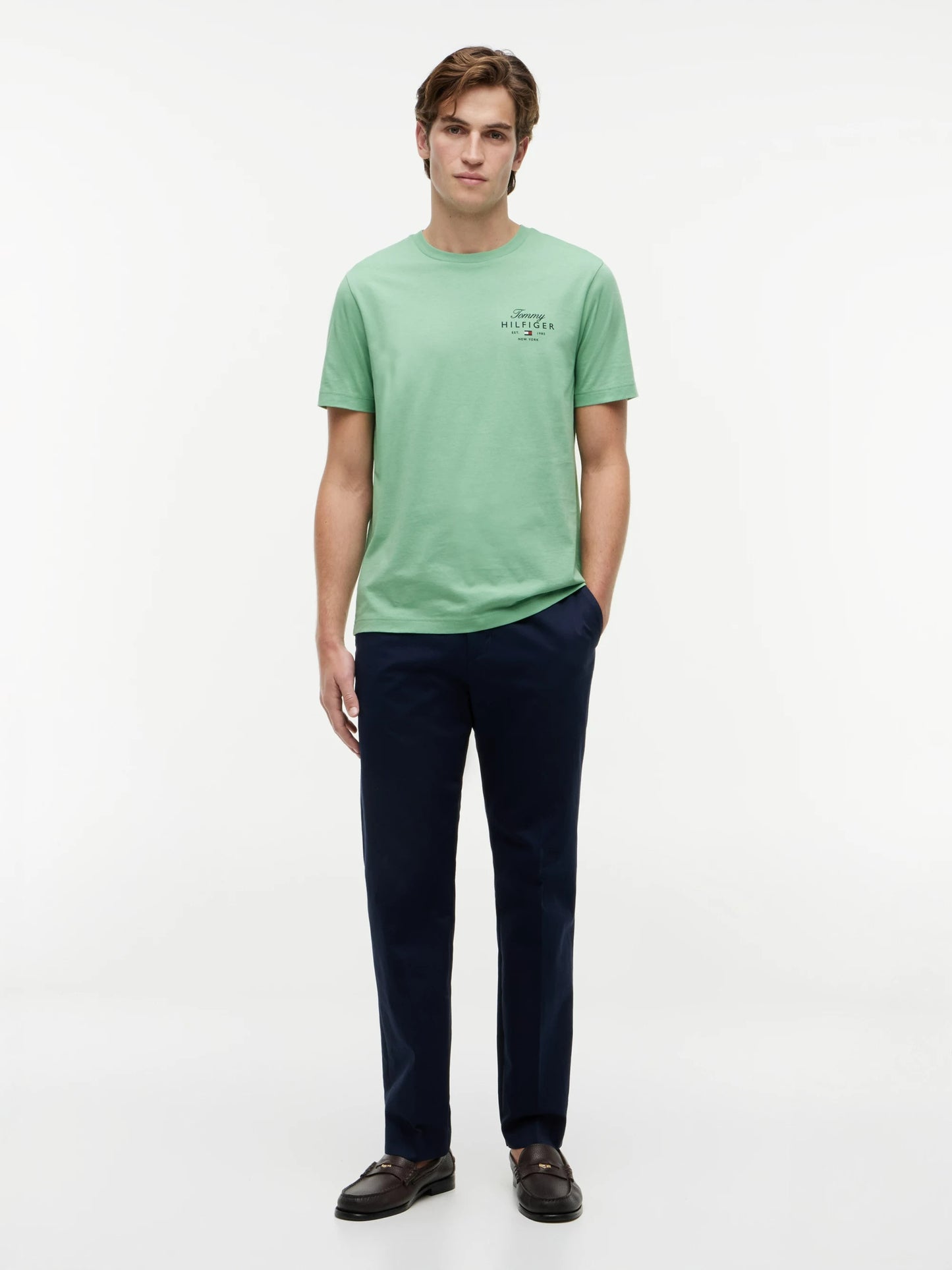 Script Stack Logo T-Shirt – 100% Regenerative Cotton GRE 26 1778143817_1387_019300_GREEN_alternate