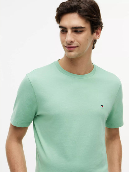 Essential Seasonal Regular Fit Solid Tee – 100% Regenerative Cotton-GREEN XL 1778144573_0971_019304_GREEN