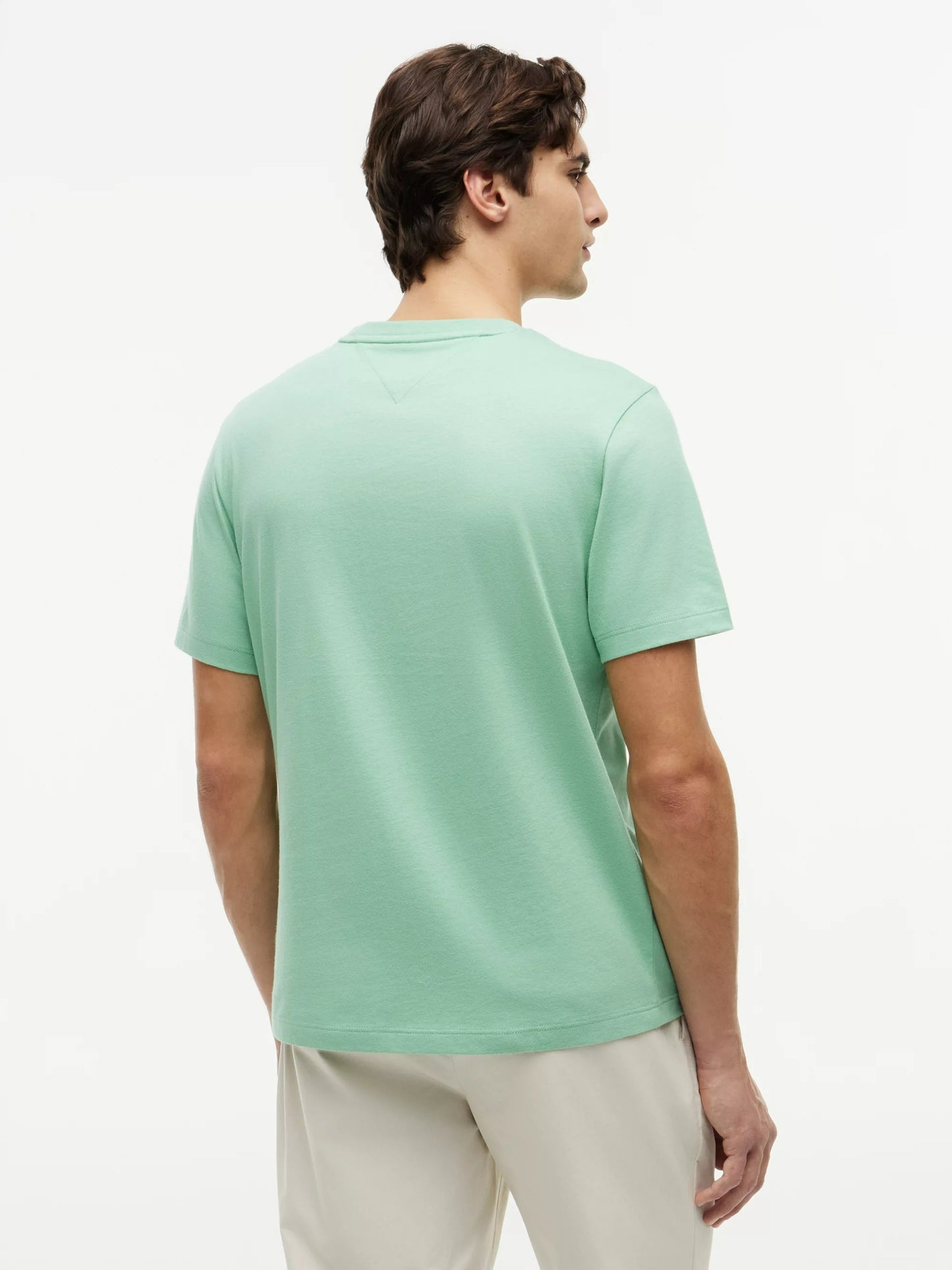Essential Seasonal Regular Fit Solid Tee – 100% Regenerative Cotton-GREEN 1778144582_2264_019304_GREEN_alternate