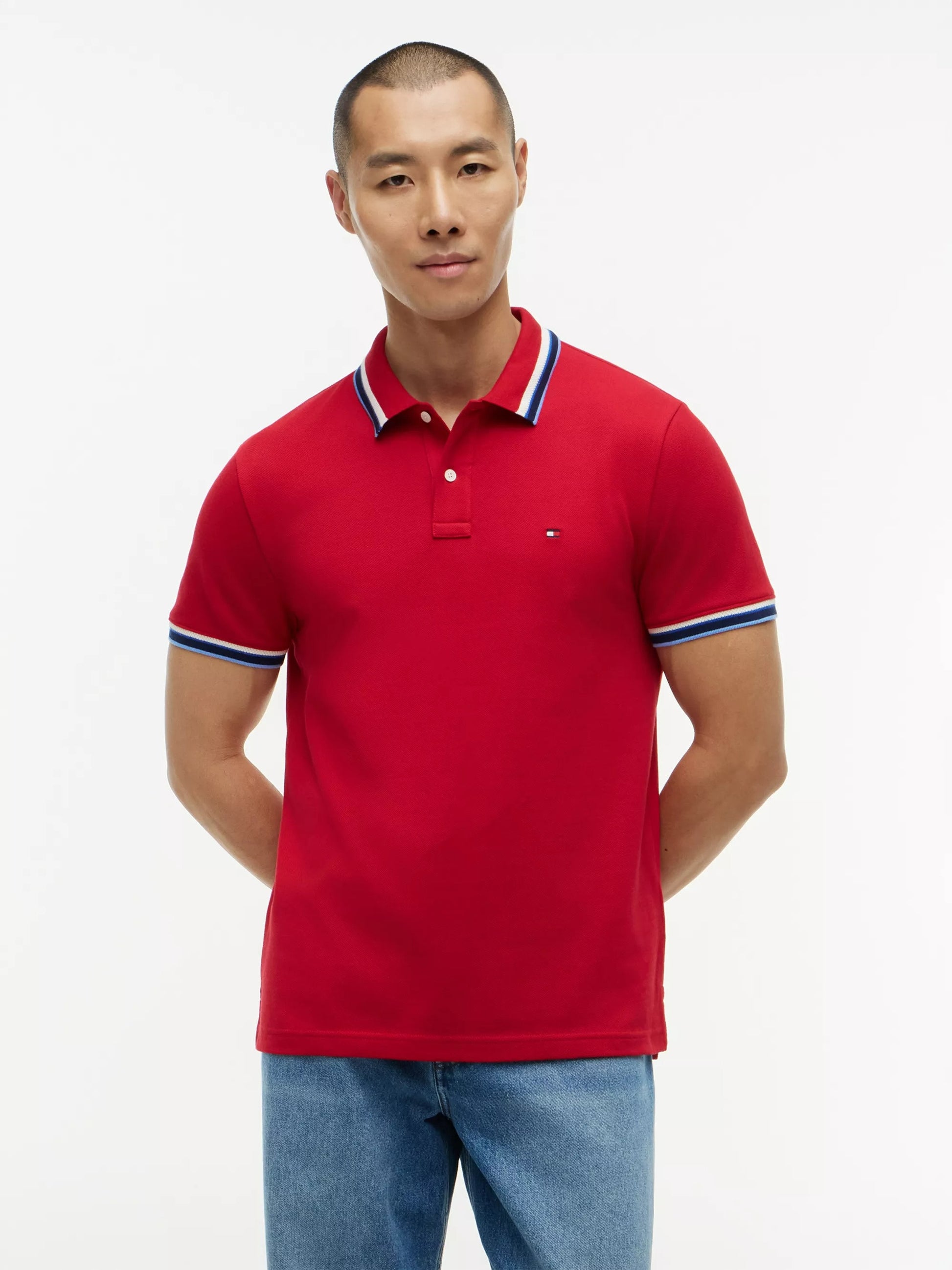 Contrast Collar & Cuff Organic Polo – Summer Red 26 1778144872_205_019305_RED_alternate
