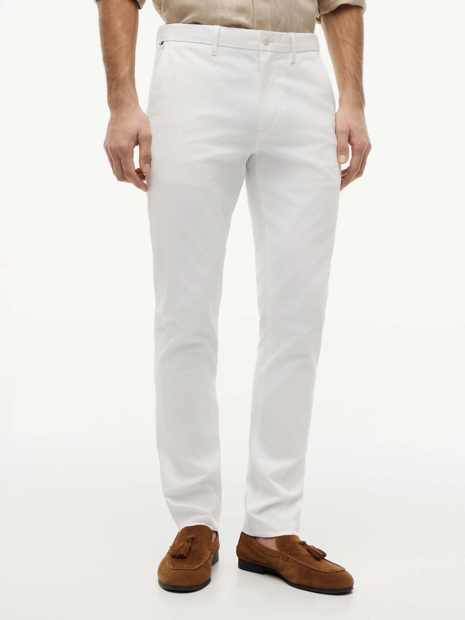Bleecker 1985 Slim Fit Chino – Supima & Regenerative Cotton-WH 1778145030_6456_019306_WHITE