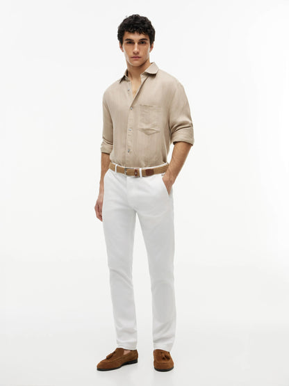 Bleecker 1985 Slim Fit Chino – Supima & Regenerative Cotton-WH 1778145044_9901_019306_WHITE_alternate