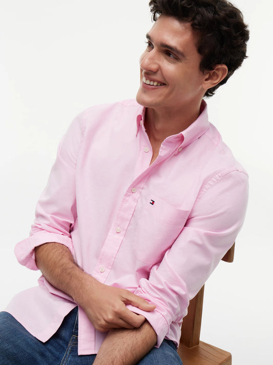 Lightweight Oxford Solid Shirt – Regenerative Cotton & Flex Stretch XXL 1778155558_7952_019163_ROSE