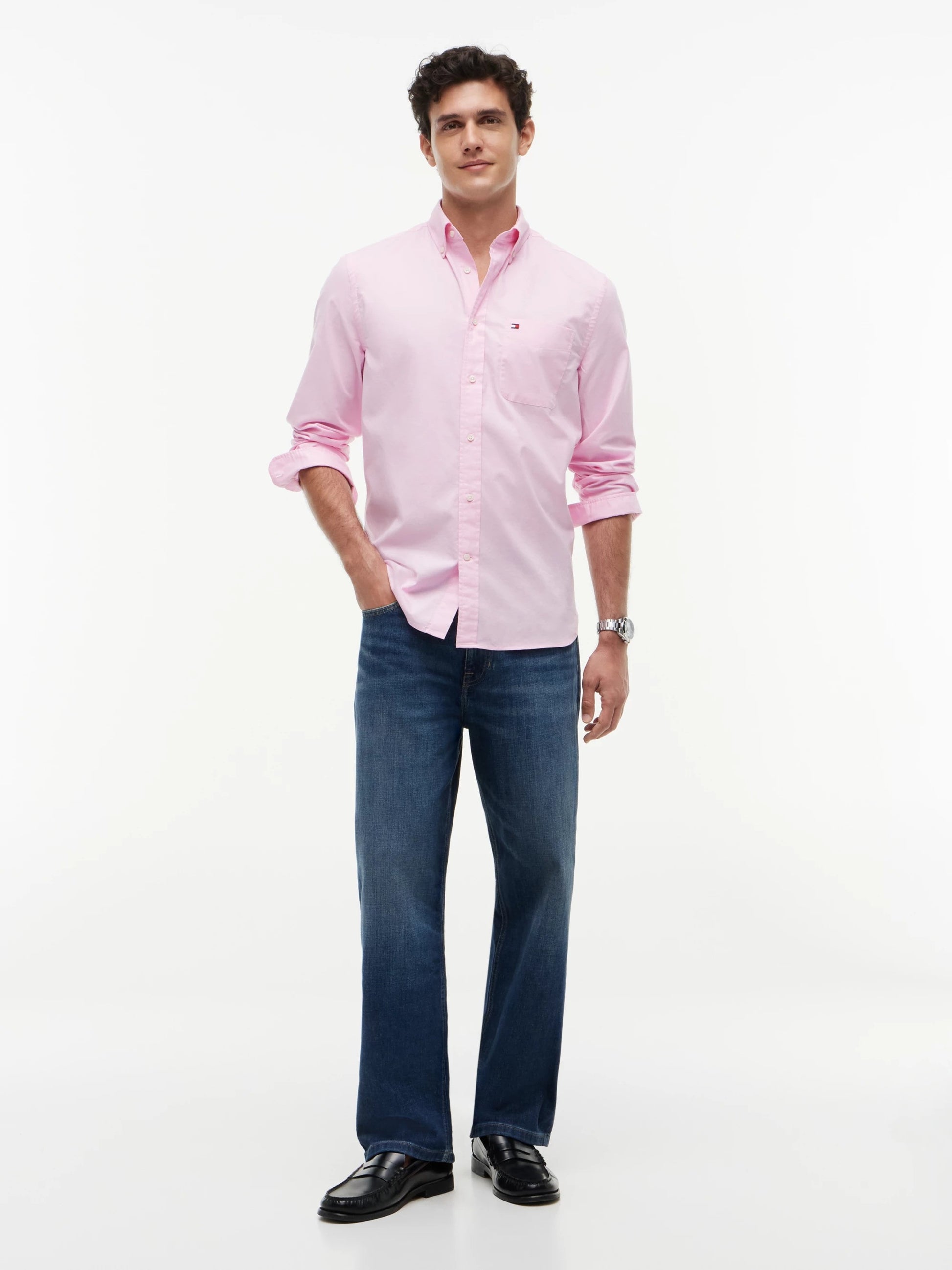 Lightweight Oxford Solid Shirt – Regenerative Cotton & Flex Stretch 1778155569_3287_019163_ROSE_alternate