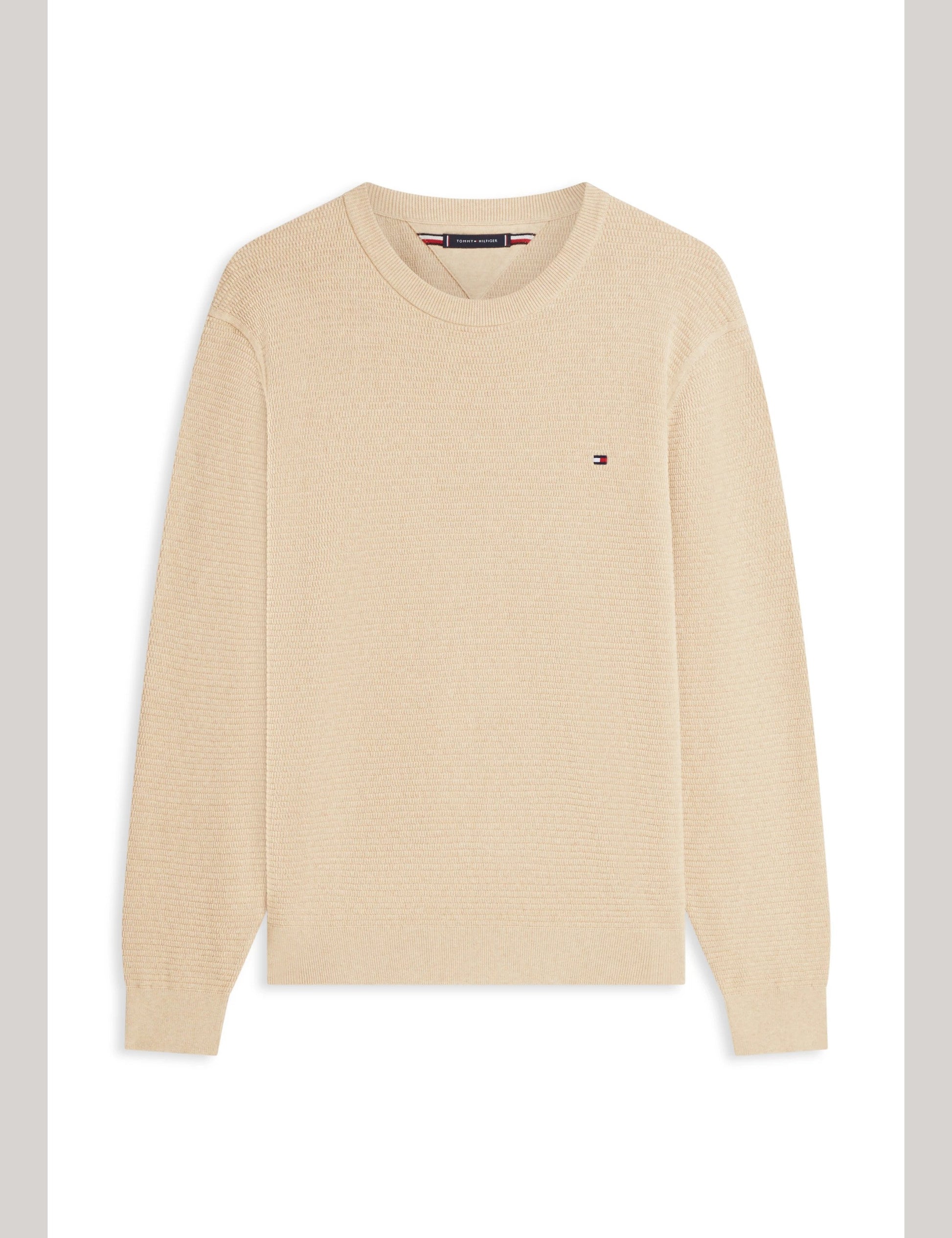 Seasonal Structure Crew Neck Sweater – 100% Organic Cotton-TAN 1778156012_0087_019166_TAN_alternate