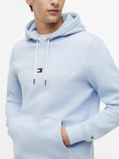 Tommy Logo Flex Fleece Hoody – Transitional Organic Cotton XL 1778160672_9966_019171_SKY